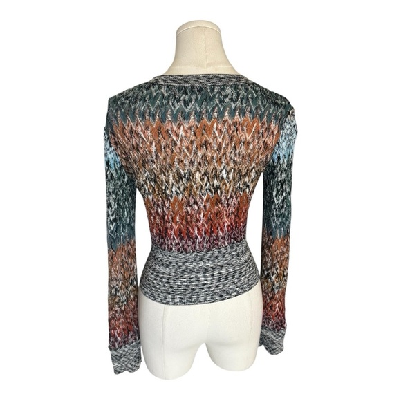 MISSONI Crochet-Knit Wool-Blend
Cardigan Sweater Sz S Button Down Casual Luxury - Picture 7 of 8